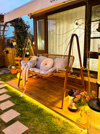 Outdoor Patio Swing Chair Double Hammock Villa Balcony Rocking Chair Garden Swing Chair Hanging Chair