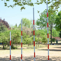 Agility Training Poles for Basketball, Soccer, and Driving Practice - Obstacle Course Slalom Poles
