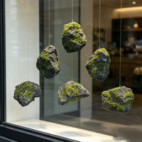 Artificial Mossy Rock Ornament for Landscaping and Decor