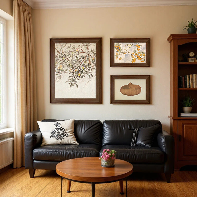 French Vintage Style Apple Still Life Wall Art for Living Room Bedroom Decor