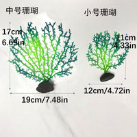 Artificial Coral Branch Shell Aquarium Ornament for Saltwater Tanks