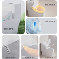 Smart Toilet Seat Bidet Cover with Instant Heating and Warm Water for Home Use