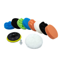 Car Polishing and Buffing Kit with Sponge Pads and Wool Wheel for Detailing