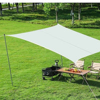 3x5m Rectangular Sun Shade Sail 420D Polyester Oxford Fabric UV Protection Waterproof for Garden Patio