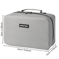 Men's Accordion Toiletry Bag Portable Travel Organizer Large Capacity Wet/Dry Separation Cosmetic Bag