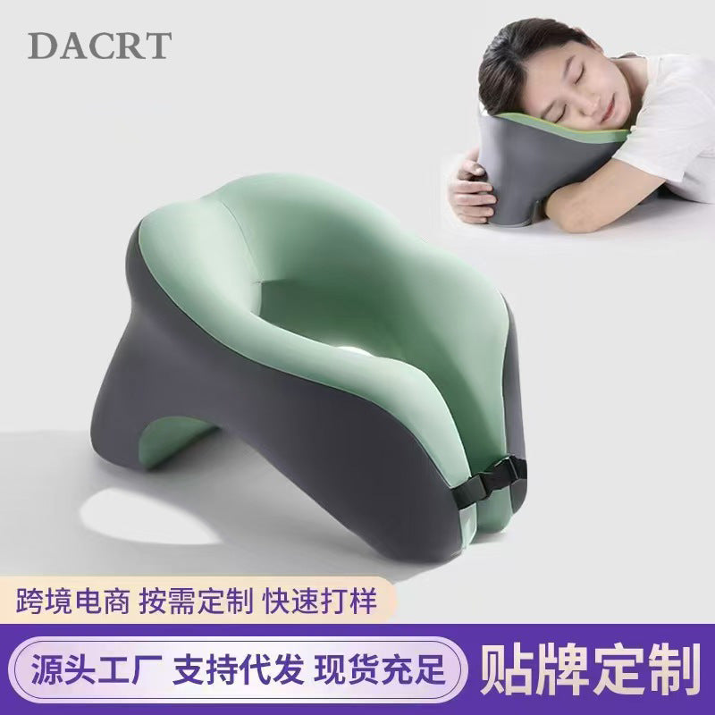 Office Desk Nap Pillow for Students and Adults, Ergonomic Head and Neck Support Cushion for Lunch Break Sleep