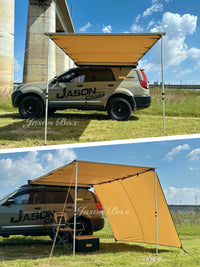 Jiansen Outdoor Car Side Awning Tent for RVs, Sunshade Canopy for Camping and Off-road Vehicles