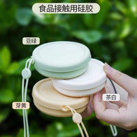 Collapsible Silicone Travel Cup - Portable Leak-Proof Folding Mouthwash Cup for Outdoor Use