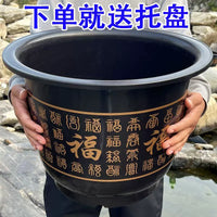 Extra Large Thickened Resin Planter for Trees and Vines, UV Resistant Outdoor Plant Pot