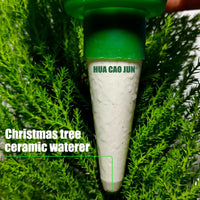 Christmas Tree Ceramic Self-Watering Spikes for Indoor Plants