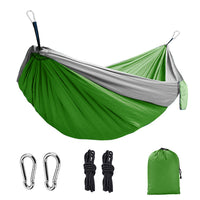 Portable Parachute Fabric Hammock for Camping, Outdoor Relaxation, Single and Double Person