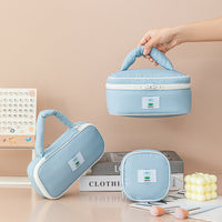 Nylon Portable Cosmetic Bag Waterproof Travel Toiletry Pouch with Cloud-like Feel