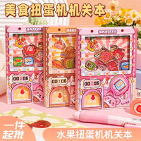 Mini Food Vending Machine Notebook Blind Box Toy for Students