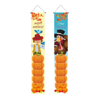 Thanksgiving Harvest Festival Porch Sign Banner for Indoor Outdoor Decoration