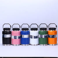 Large Capacity Stainless Steel Insulated Water Bottle with Straw and Handle for Sports