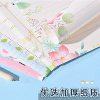 A4 Lined Letter Paper with Cartoon Patterns, 50 Sheets