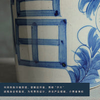 Jingdezhen Hand-Painted Blue and White Porcelain Decorative Vase for Home Decor