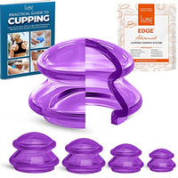 2025 Liquid Silicone Cupping Therapy Set with Vacuum Pressure for Home Massage
