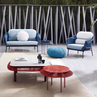 Outdoor Rattan Wicker Sofa Coffee Table Set Balcony Leisure Chair Garden Furniture