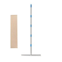 Adjustable Detachable Garden Rake for Loosening Soil and Clearing Leaves