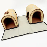 Semi-Enclosed Cat Tunnel Bed for Small to Medium Pets, Washable