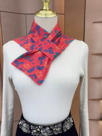 Women's De Velvet Neck Warmer with Pocket, Windproof and Warm Scarf, Rectangular False Collar