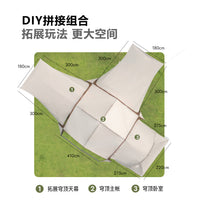 Outdoor Dome Tent Canopy for Camping and Sun Protection, Large Capacity Multi-Person Shelter