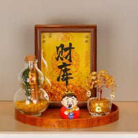 Creative Chinese Style Lucky Money Tree Ornament Set for Home Decor