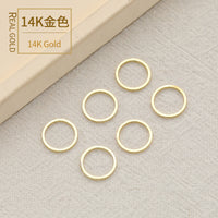 14K Gold Plated Closed Jump Rings for DIY Jewelry Making, Bracelets, Necklaces, Earrings