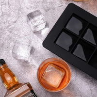Silicone Ice Cube Tray with Lid - Easy Release Homemade Ice Molds for Summer Drinks
