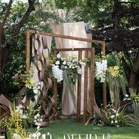 Rustic Wooden Arch for Weddings and Events, Square Frame