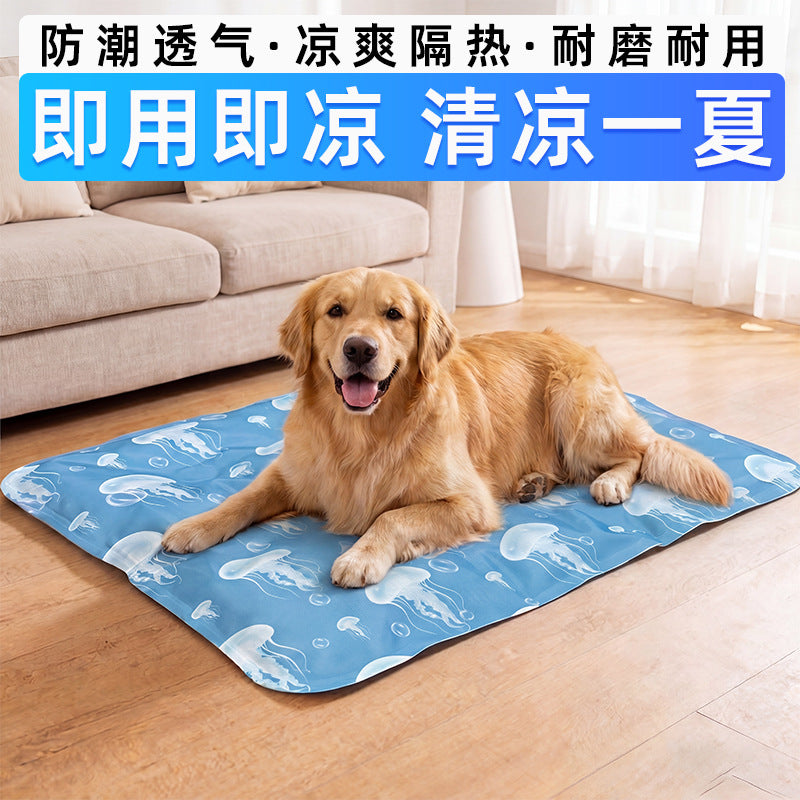 Pet Cooling Gel Mat for Dogs and Cats, Summer Ice Pad for Kennels and Beds