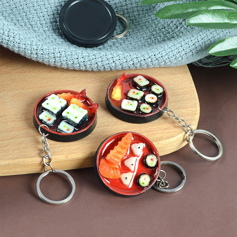 Miniature Sushi Platter Keychain / Charm