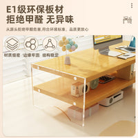 Acrylic Monitor Stand & Desk Organizer with Storage for Desktop Computers