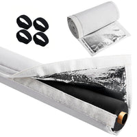 3-Layer Insulated HVAC Copper Pipe Cover, Oxford Cloth Air Conditioner Line Protector, Sunscreen Waterproof High-Temperature Resistant