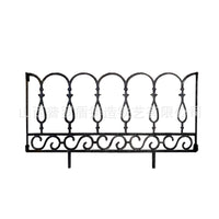 Cast Iron Garden Fence Panel for Lawn and Landscape Edging
