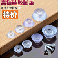 Half-Round PVC Non-Slip Furniture Pads for Tables, Chairs, and Sofas