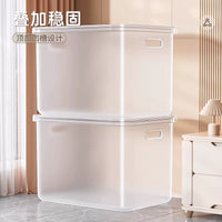 Clear Plastic Storage Bins with Lids for Clothes, Toys, and Snacks - Stackable Organizer Baskets