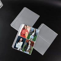 B5 PP Transparent Refill Pages for 9-Hole Binders - Card & File Storage