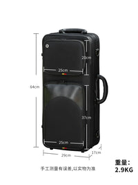 Alto Saxophone Gig Bag with Large Side Pockets, Portable Backpack Style Instrument Case