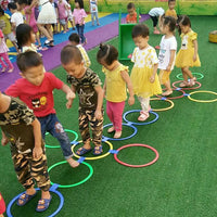 Kids' Hopscotch Agility Rings Set for Sensory Training and Outdoor Play