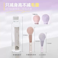 Mini Portable Makeup Brush Set with Soft Antibacterial Bristles for Travel - Blush, Powder, Eyeshadow