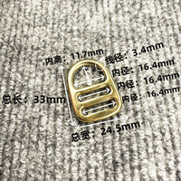 Brass D-Ring Buckle for Bag Straps and DIY Hardware