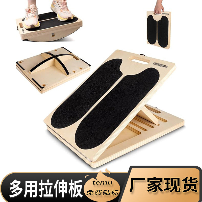 Wooden Slant Board for Calf Stretching and Ankle Rehabilitation