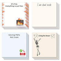 Quirky To-Do List Notepad Set - 50 Pages Each, Creative Gift Idea