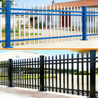 Zinc Steel Fence Panel for Outdoor Garden Yard Villa School
