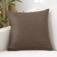 Solid Color Thickened Square Throw Pillow with Insert for Sofa Office Car