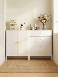 Iron Art Sideboard Storage Cabinet with Drawers for Living Room and Dining Room