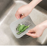 Silicone Floor Drain Cover with Odor Barrier and Hair Catcher for Bathroom