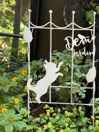 Decorative Iron Art Garden Fence Panel for Climbing Plants and Home Decor